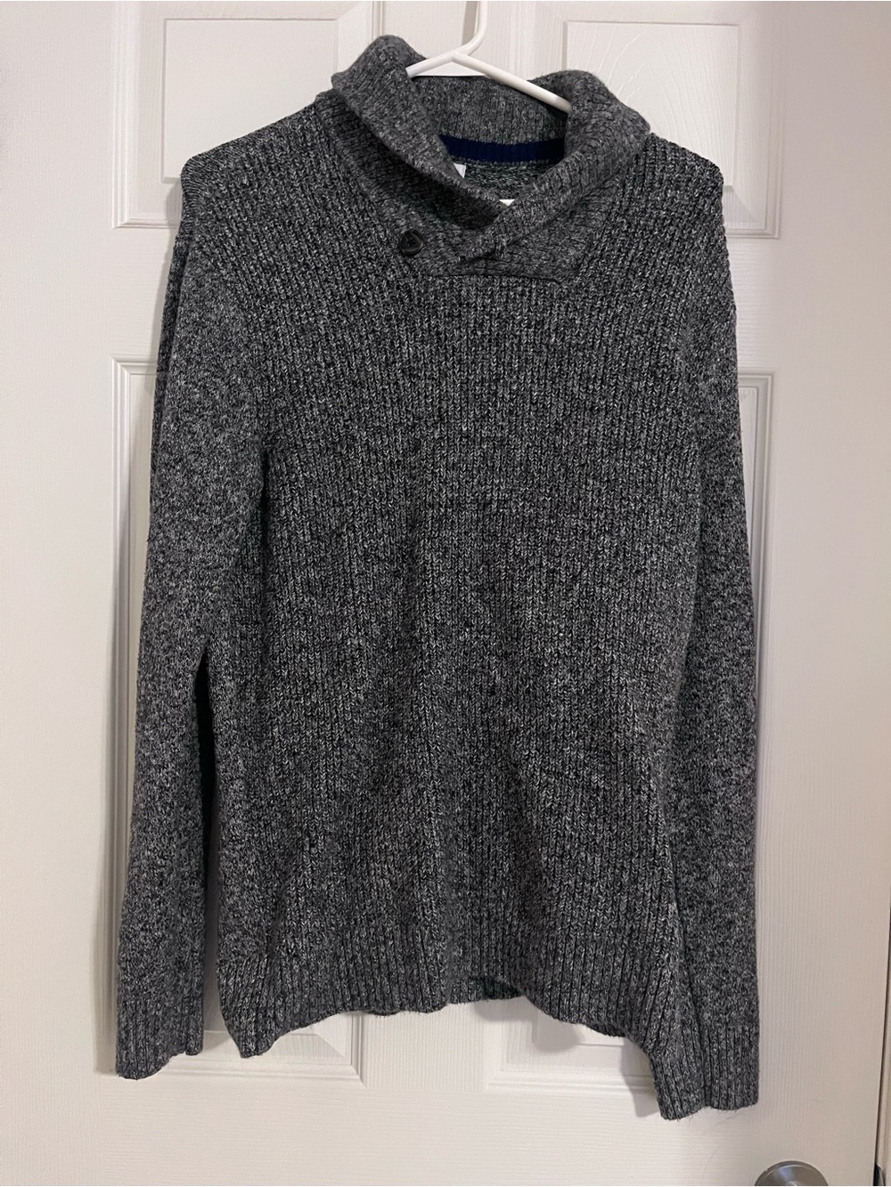 Old Navy Men's Charcoal Gray Ribbed Turtleneck Sweater